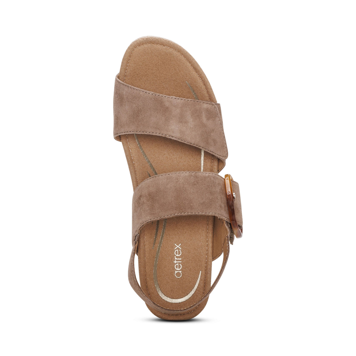 Ashley Arch Support Wedge Top Angle #color_taupe