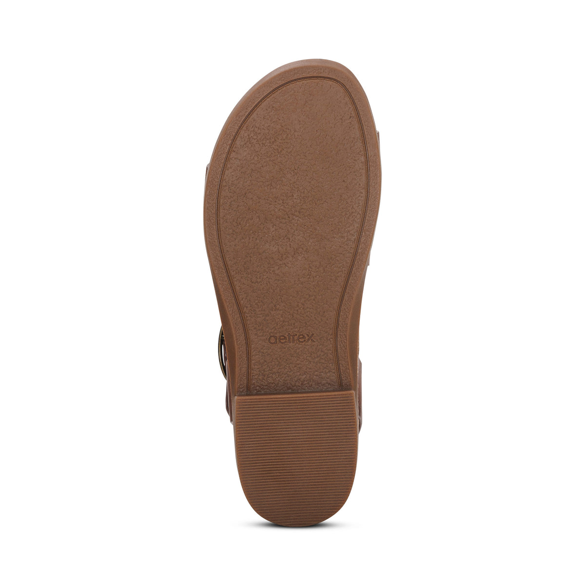 Tamara Asymmetrical Quarter Strap Sandal Bottom Angle #color_walnut