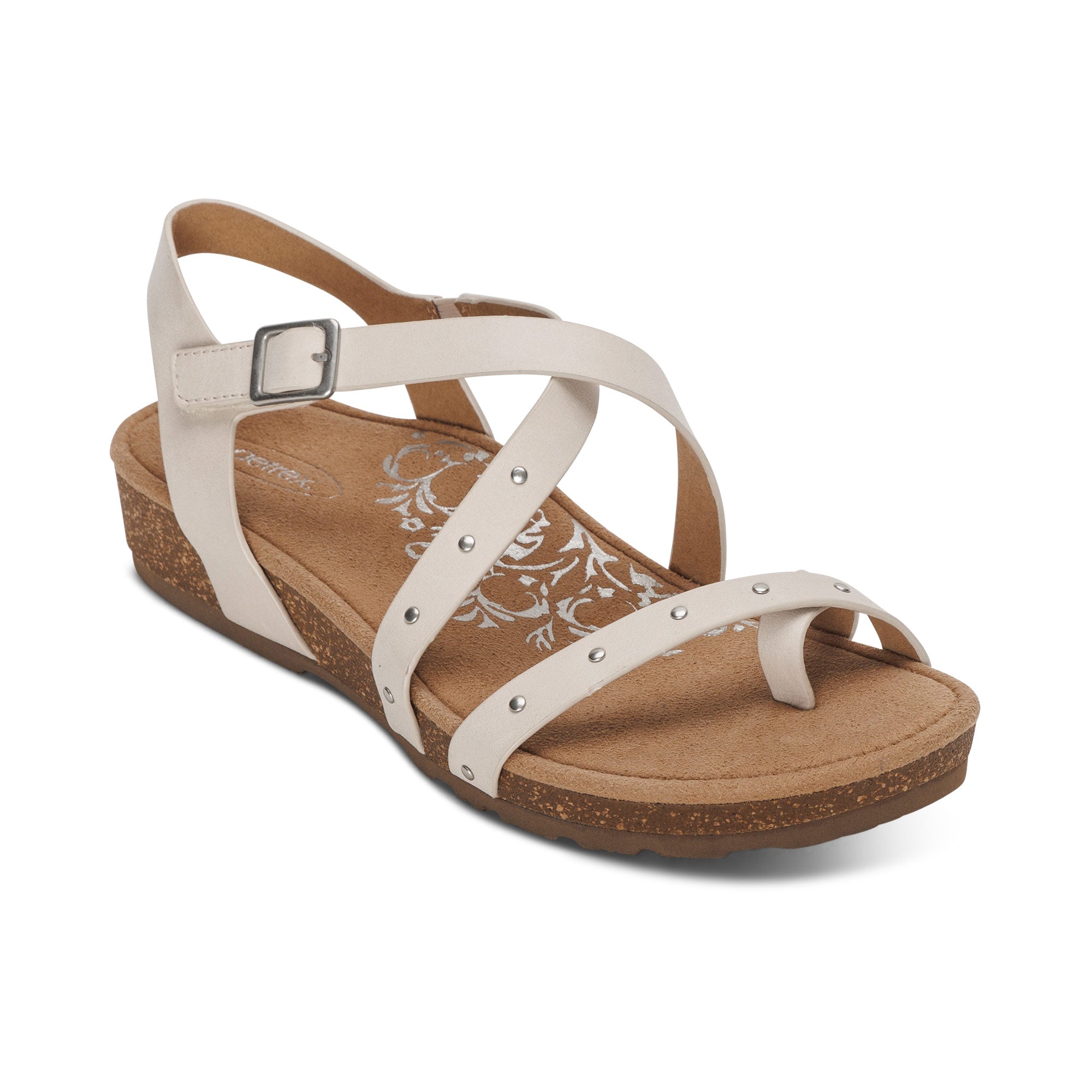 Lauren Quarter Strap Sandal #color_ivory