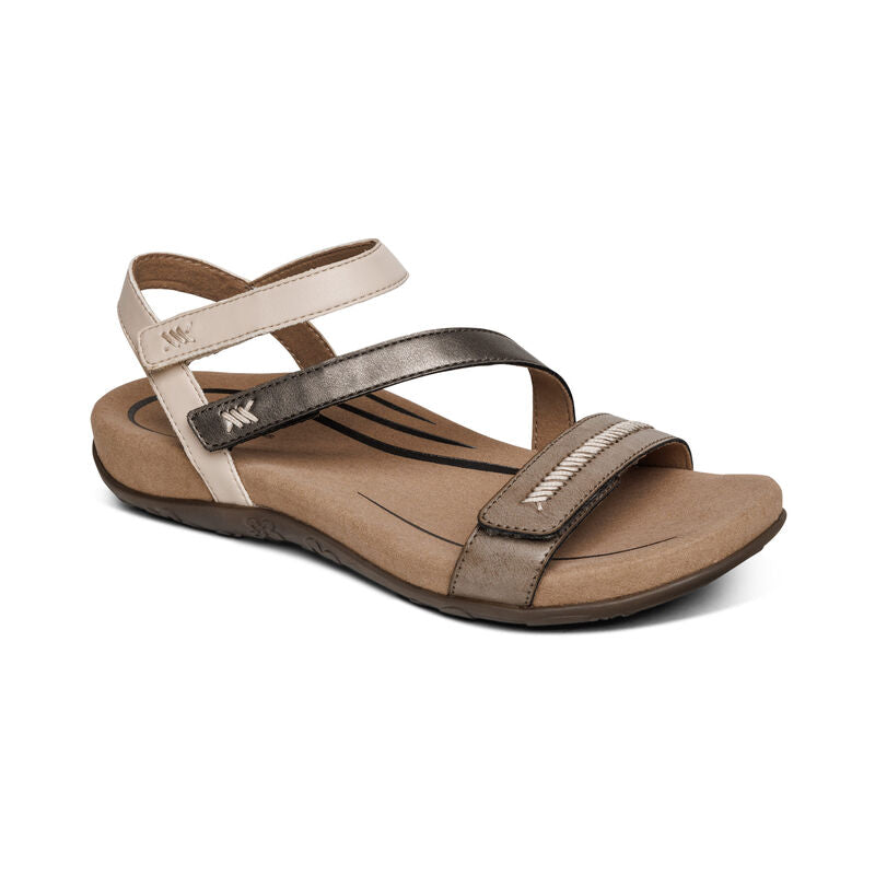 Gabby Adjustable Quarter Strap Sandal #color_stone-multi