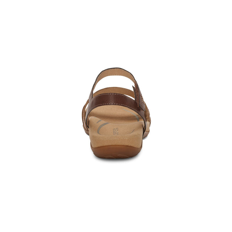 Gabby Adjustable Quarter Strap Sandal #color_cognac-multi