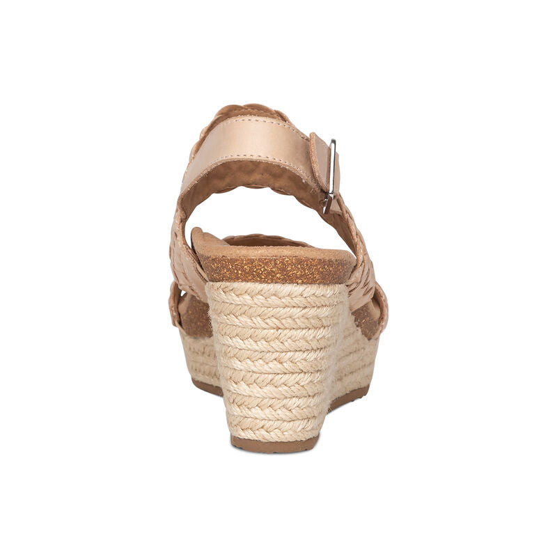Summer Woven Quarter Strap Wedge #color_bone