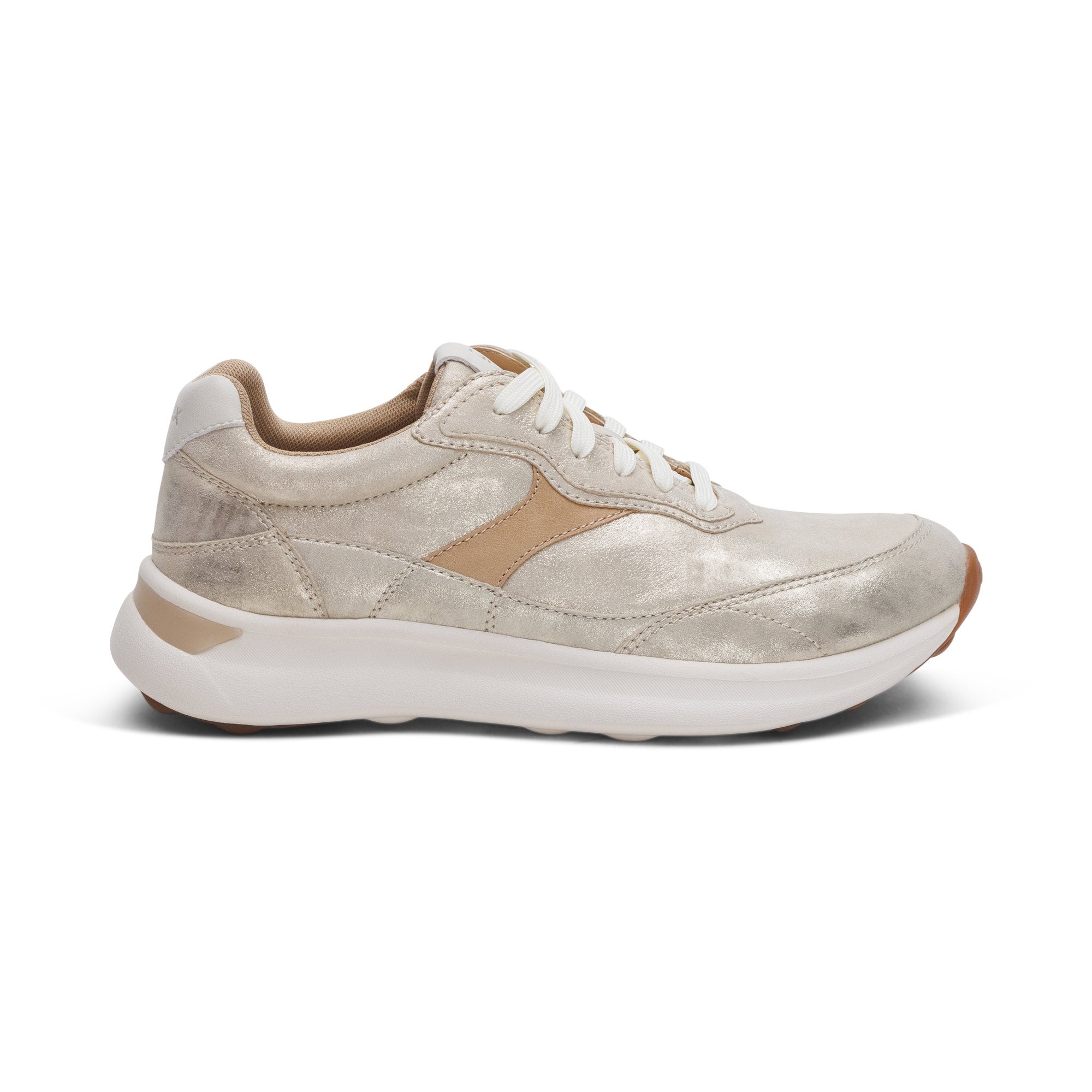 Emily Lace Up Sneakers #color_champagne