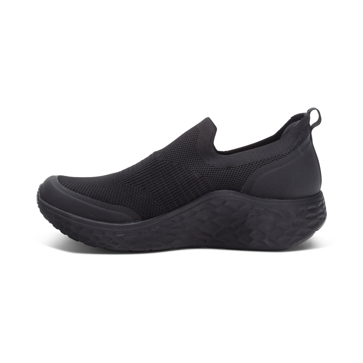 Dash Arch Support Men's Slip On Left Angle #color_black/black