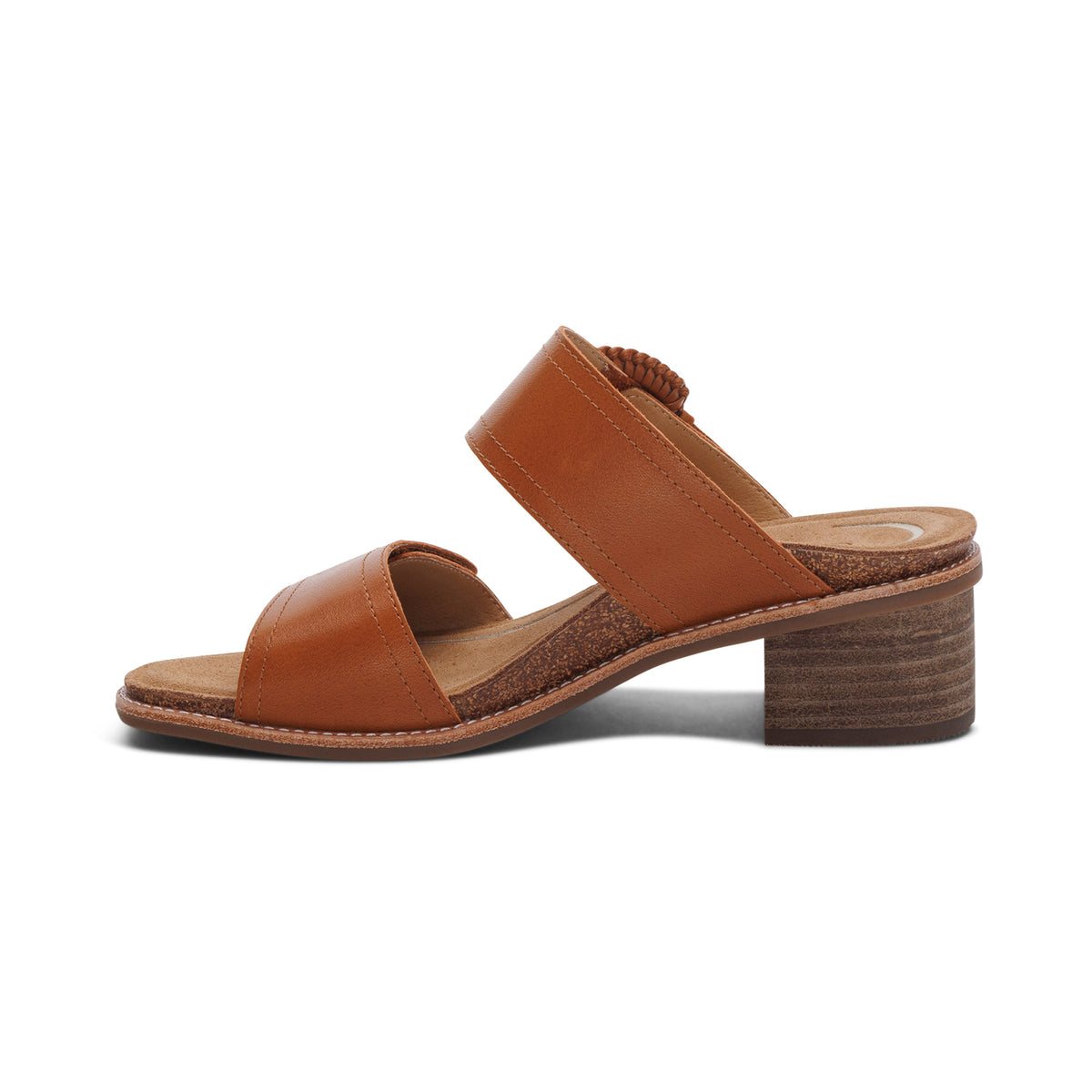 Tatiana Arch Support Heel Left Angle #color_cognac
