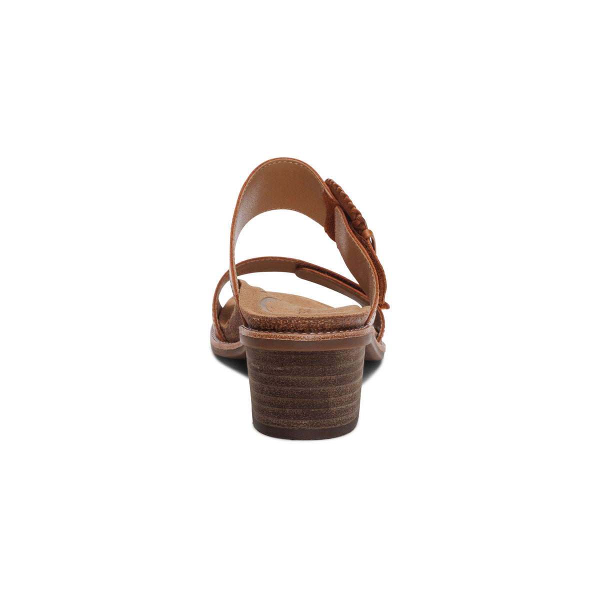 Tatiana Arch Support Heel Rear Angle #color_cognac