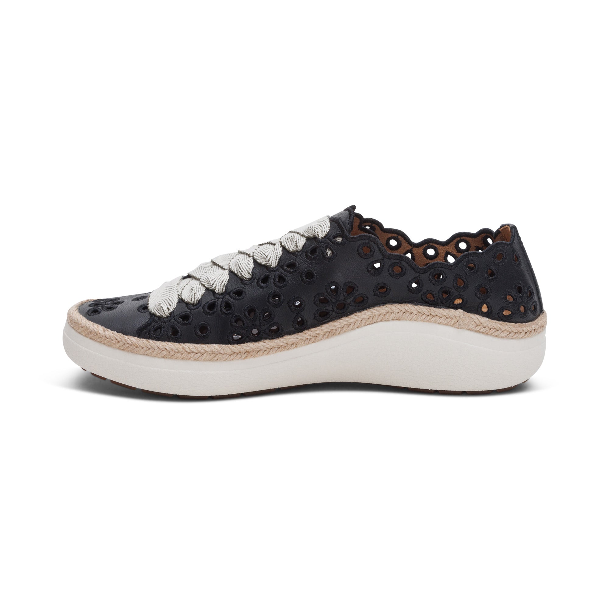 Charlotte Lace Up Sneaker #color_black
