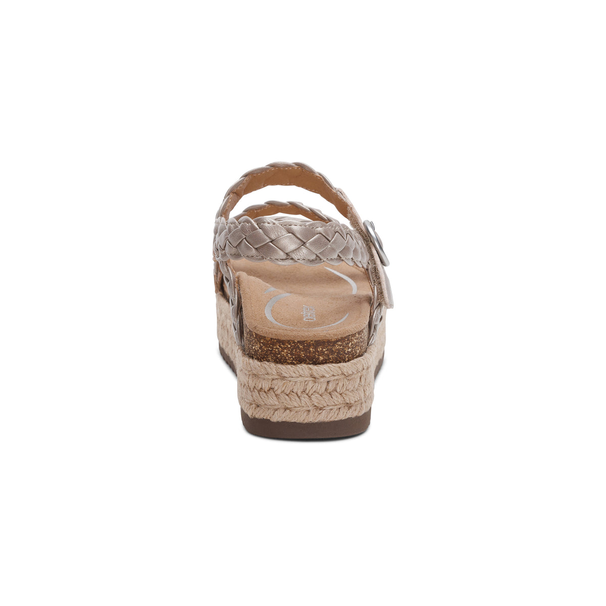 Julia Arch Support Platform Sandal Rear Angle #color_platinum