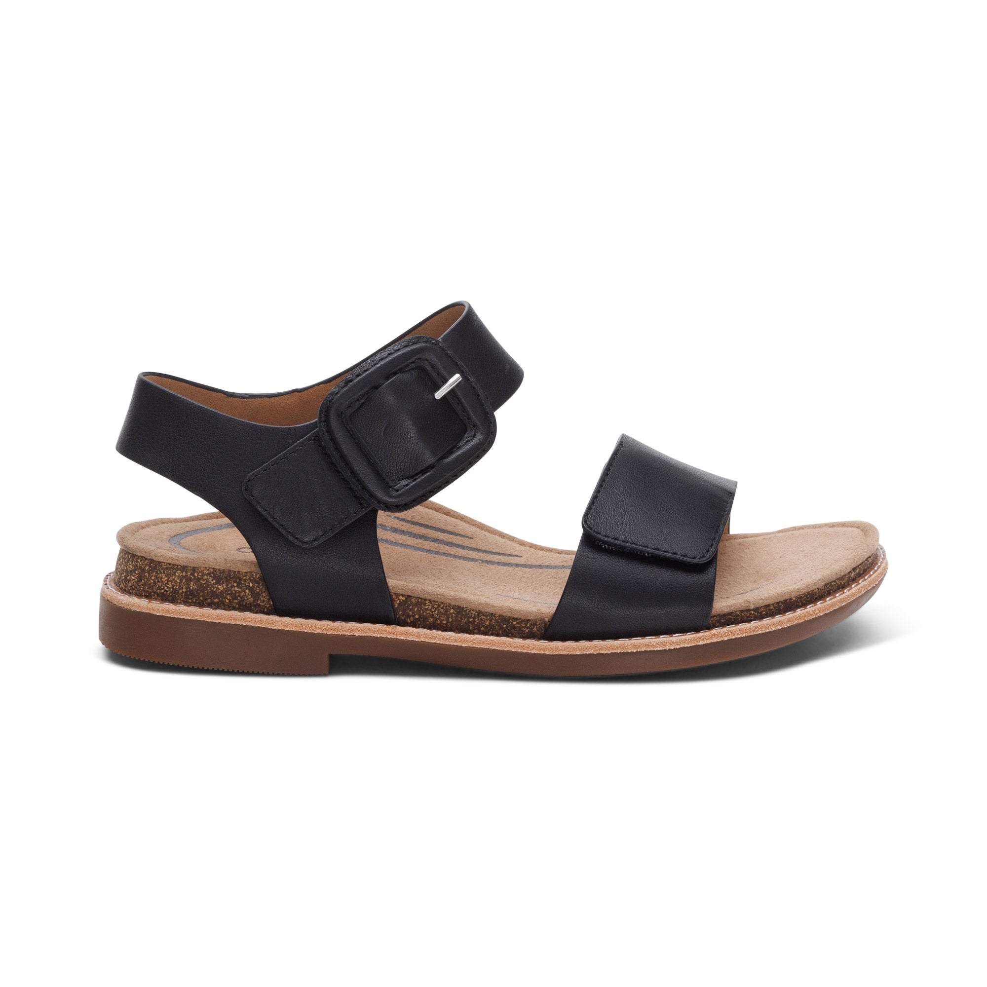 Claire Quarter Strap Sandal #color_black