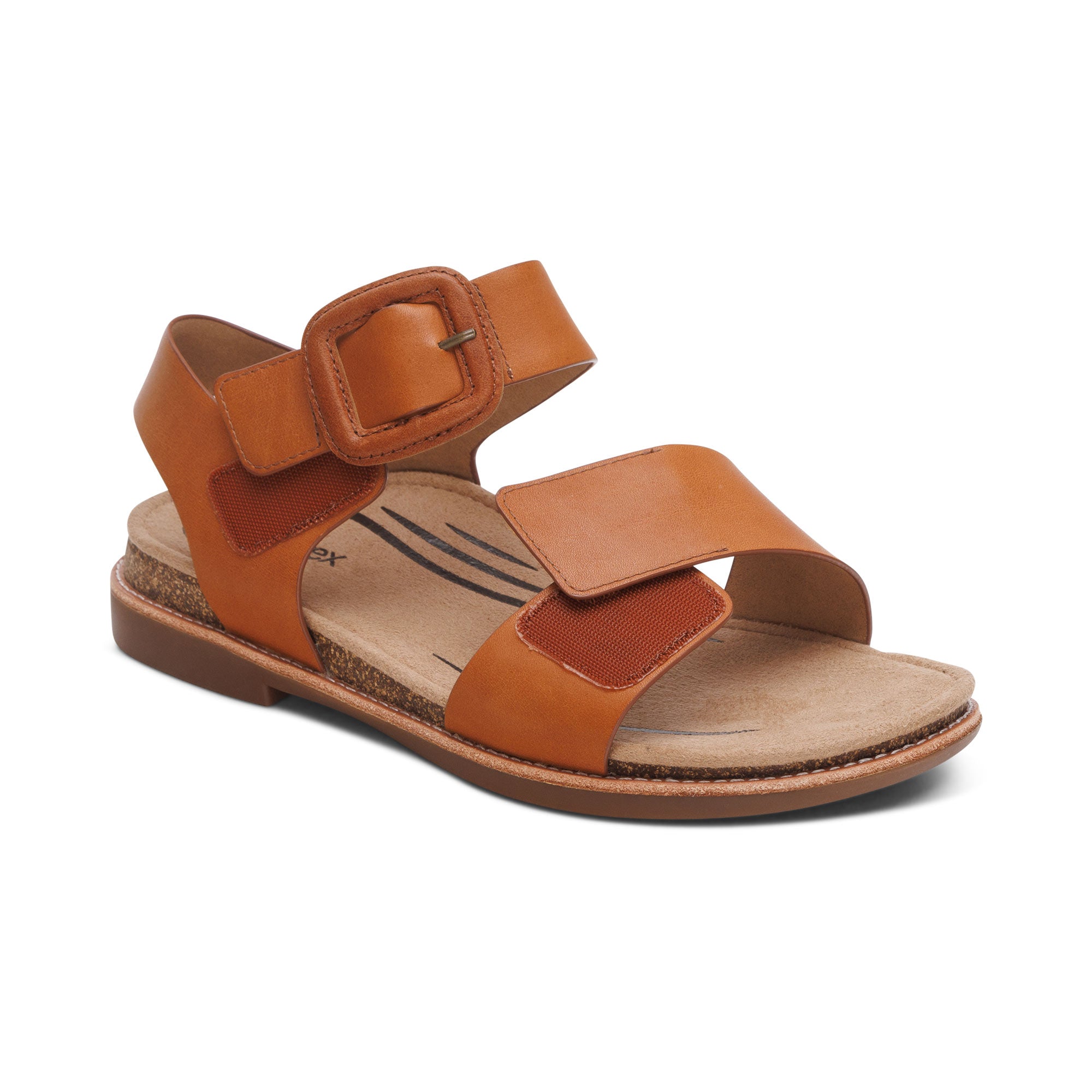 Claire Quarter Strap Sandal #color_cognac
