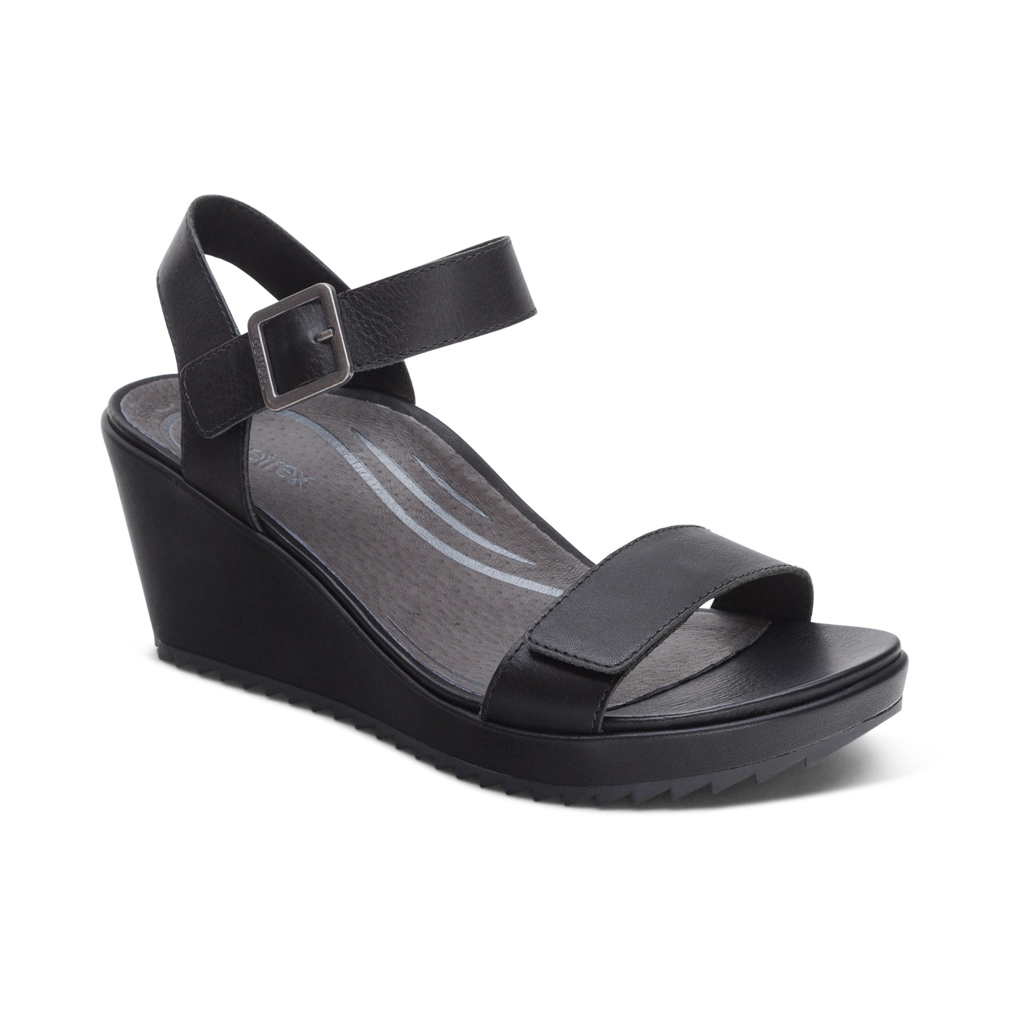 Andrea Quarter Strap Wedge #color_black