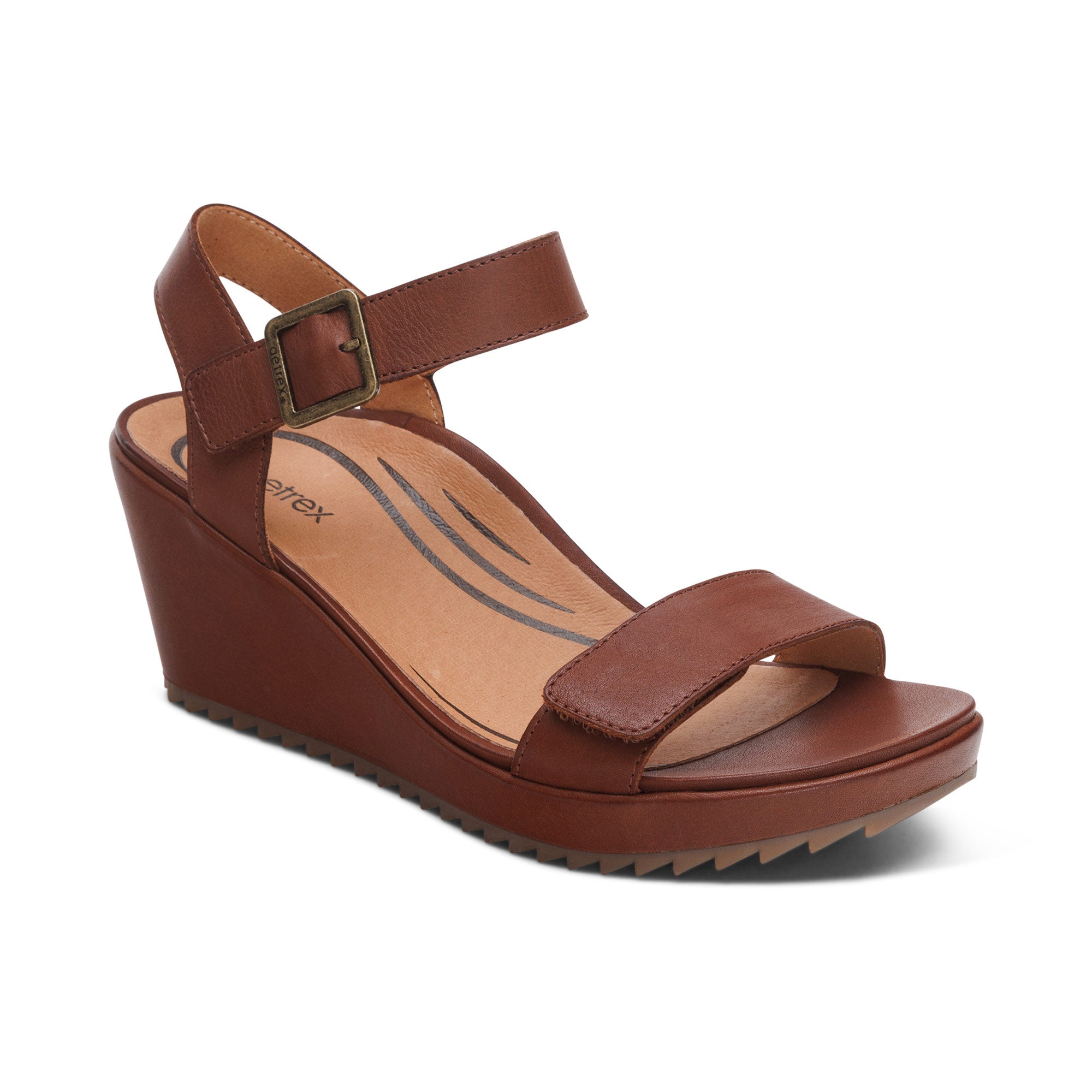 Andrea Quarter Strap Wedge #color_walnut