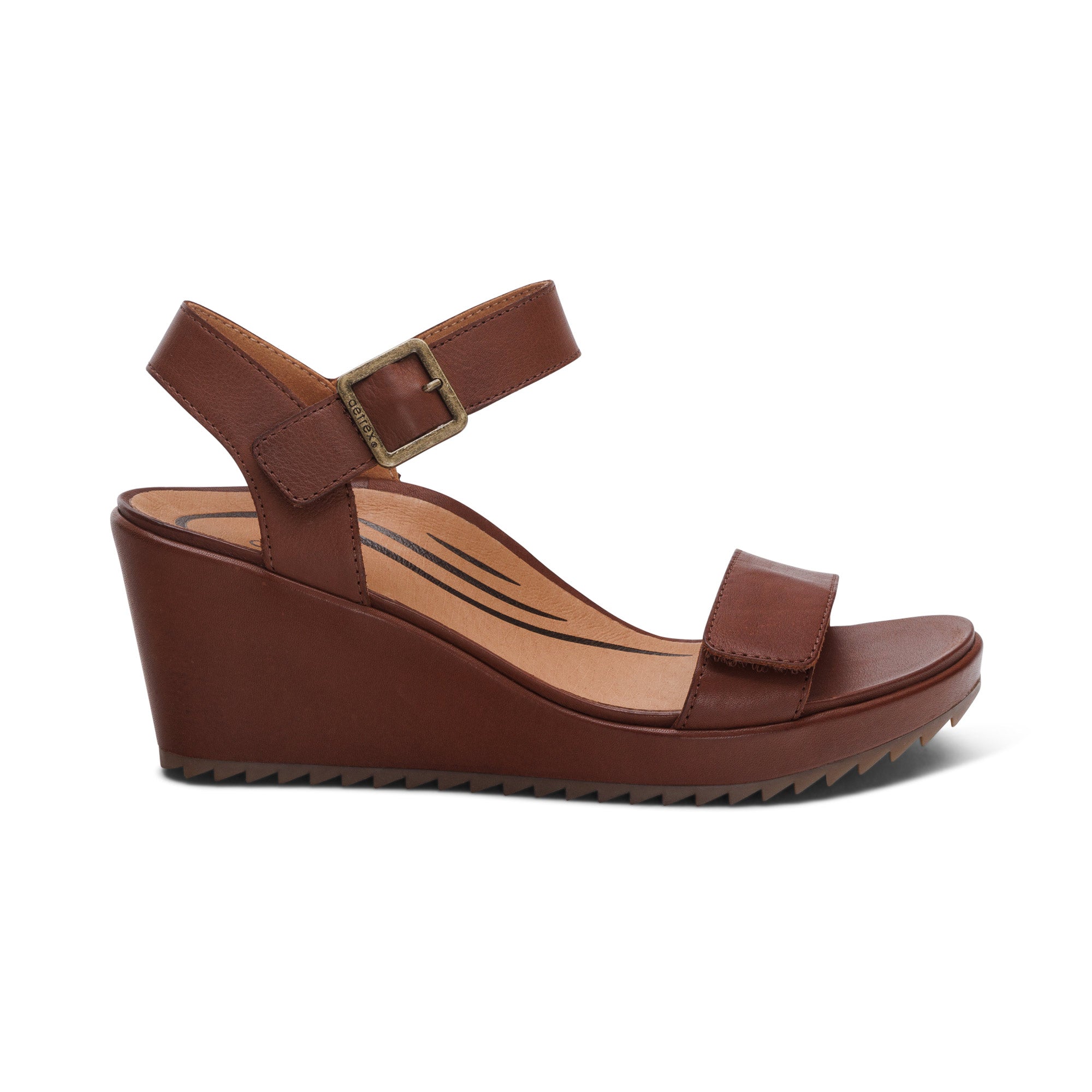 Andrea Quarter Strap Wedge #color_walnut