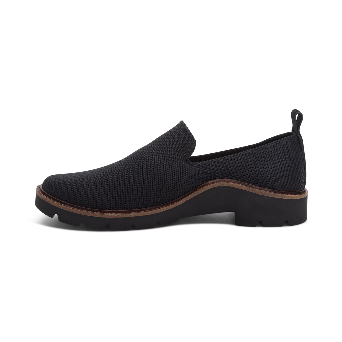 Chloe Slip On Loafer Left Angle #color_black