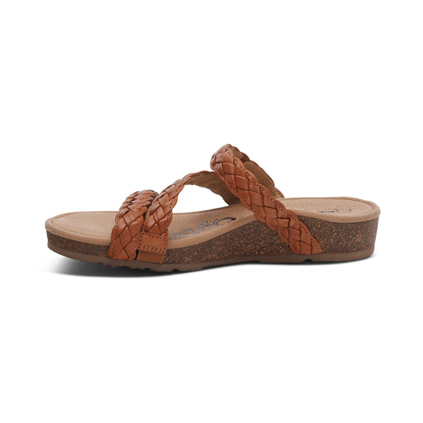 Josie Braided Slide #color_ginger