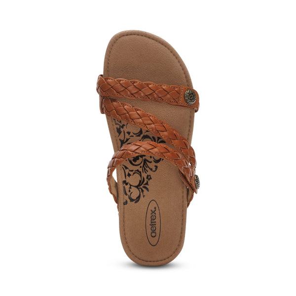Josie Braided Slide #color_ginger