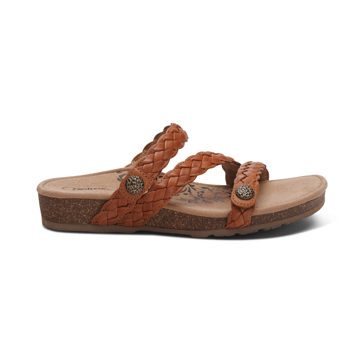Josie Braided Slide Right Angle #color_ginger