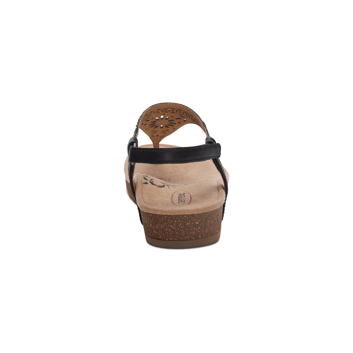 Evelyn Thong Sandal Rear Angle #color_black