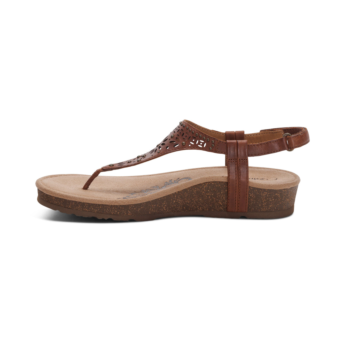 Evelyn Thong Sandal Left Angle #color_walnut