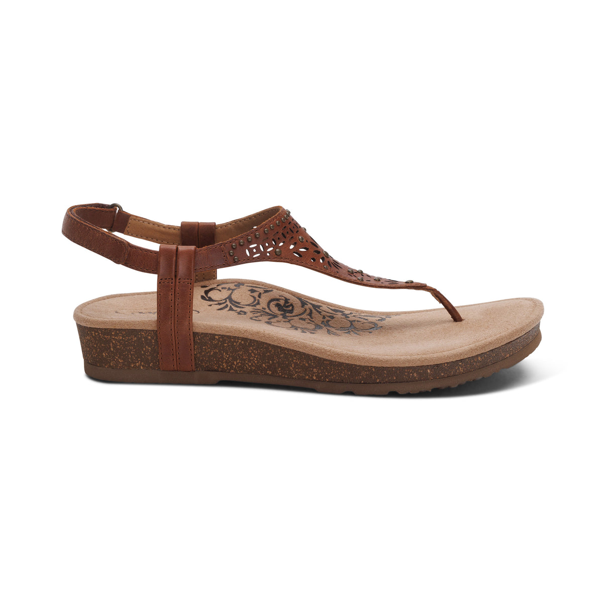 Evelyn Thong Sandal Right Angle #color_walnut