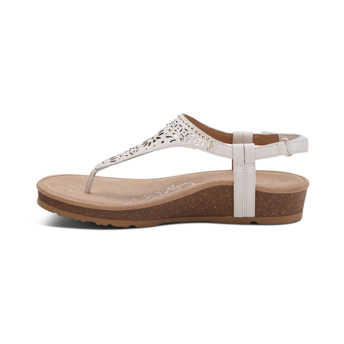 Evelyn Thong Sandal Left Angle #color_ivory