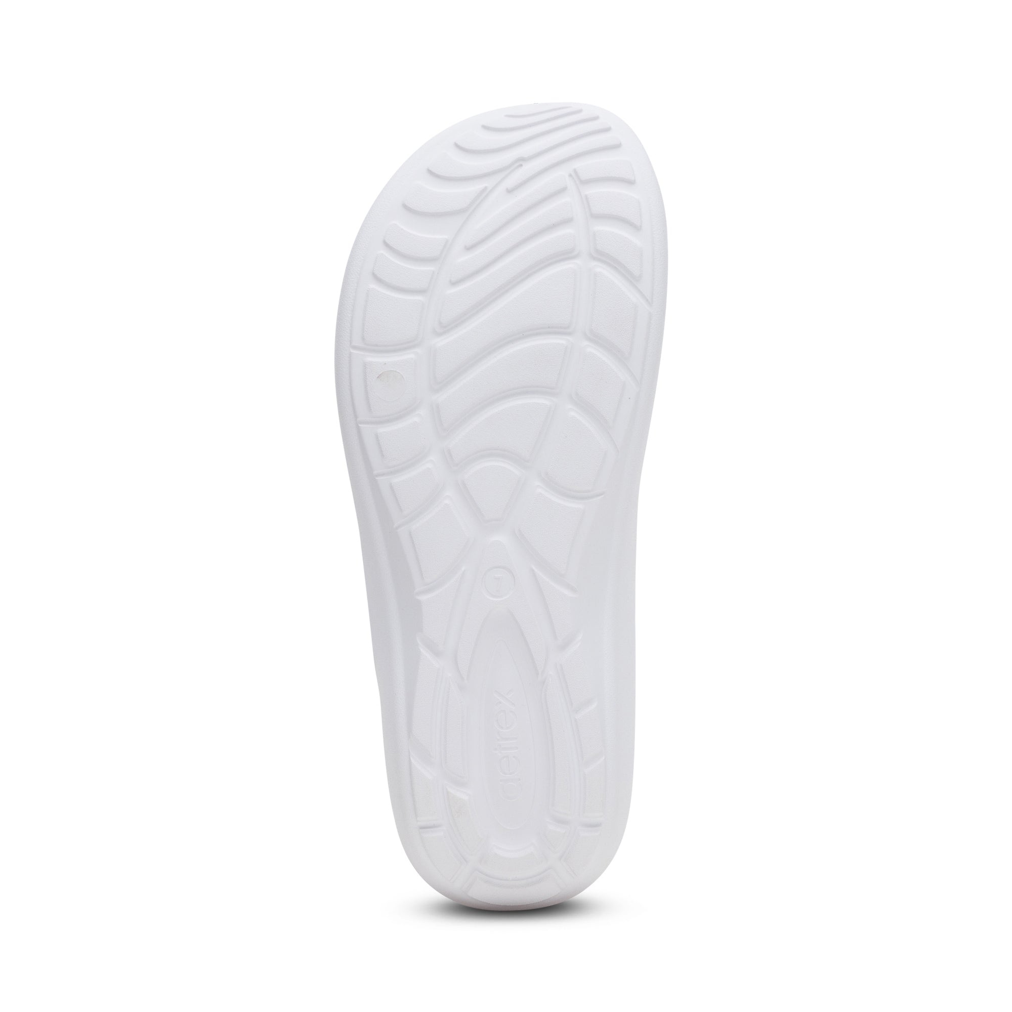 Vicki Braided Thong Sandal Bottom Angle #color_white-gloss