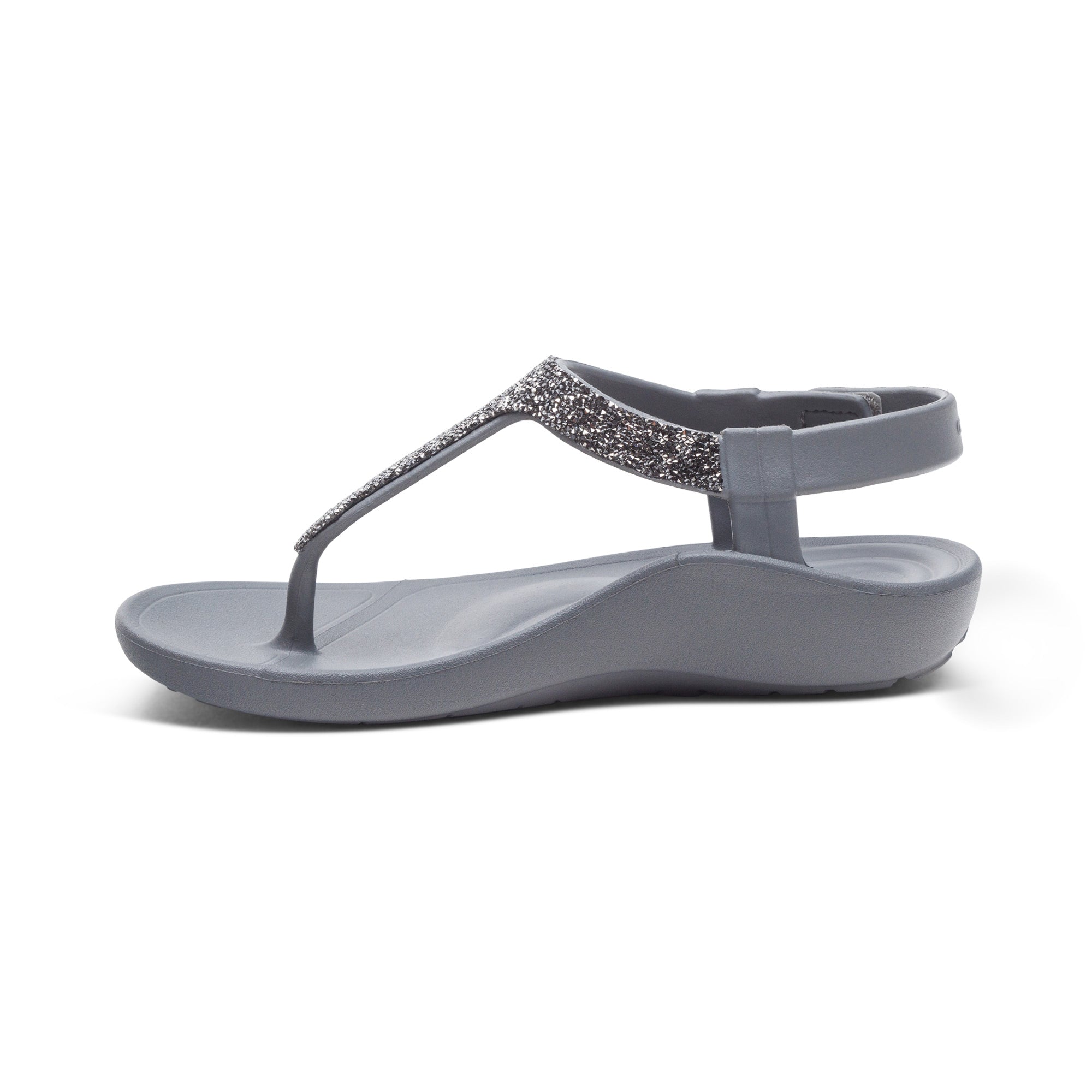 Skyler Thong Sandal Left Angle #color_pewter embellished