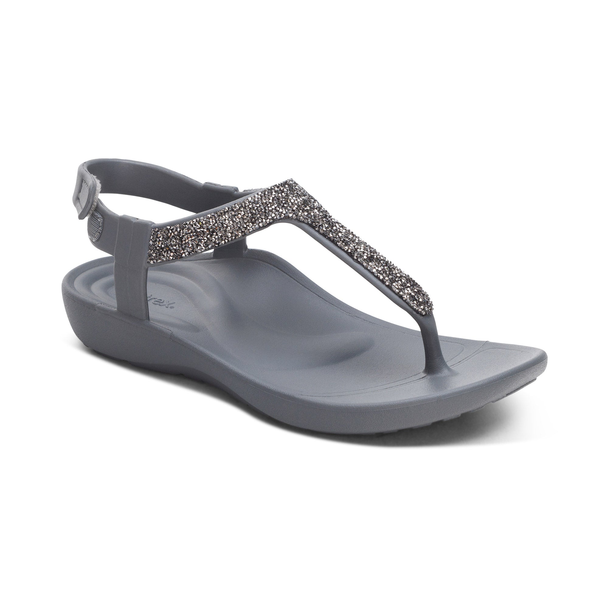 Skyler Thong Sandal Extra Angle #color_pewter embellished
