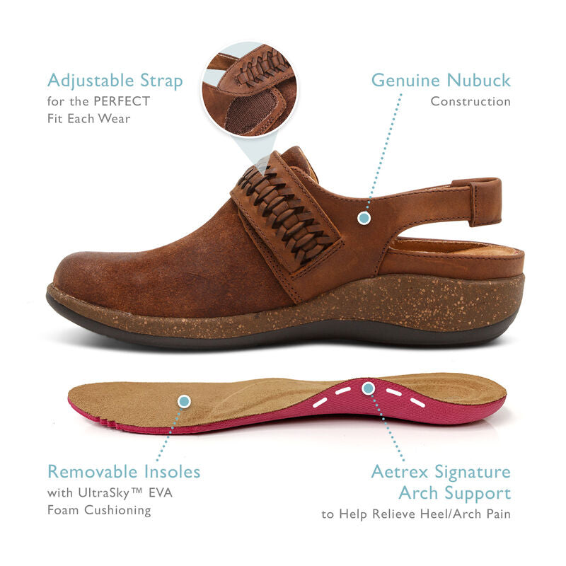 Leni Slingback Clog #color_tobacco