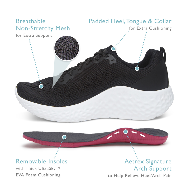 Danika Arch Support Sneaker #color_navy-coral