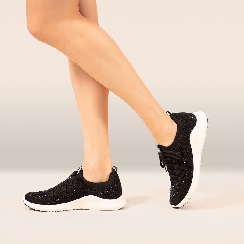 Carly Arch Support Sneakers #color_black-sparkle