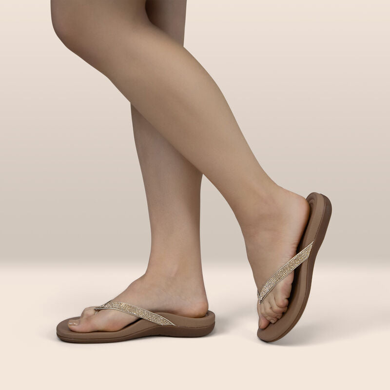 Eve Sparkly Thong Sandal #color_gold