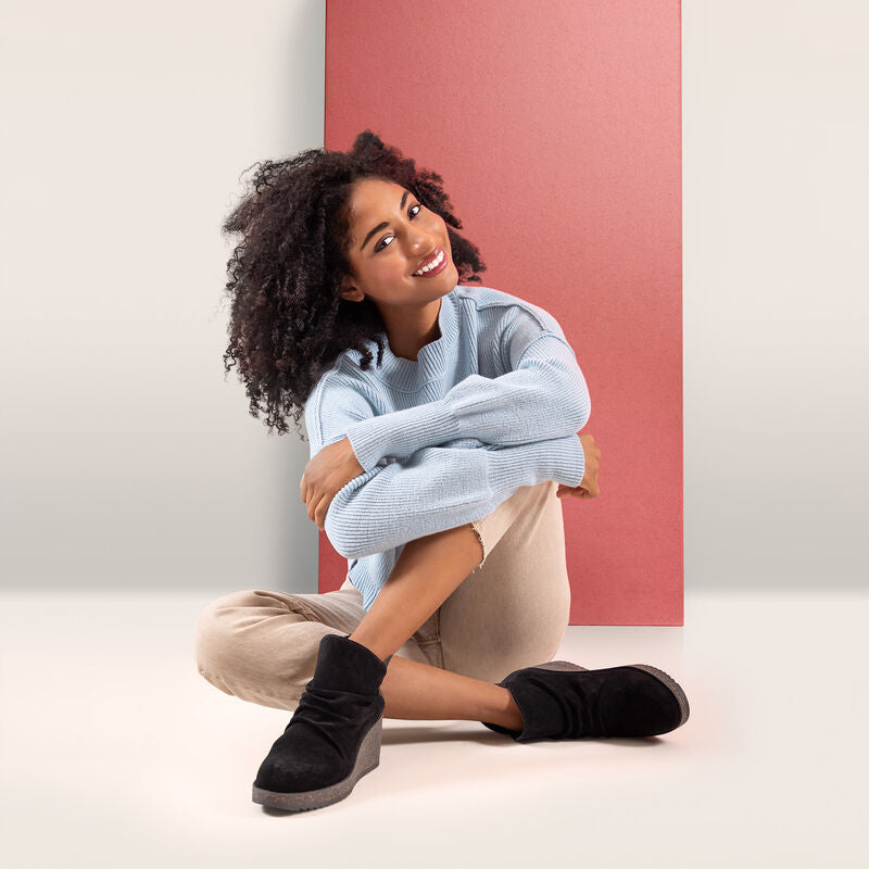 Kara Ankle Wedge Boot #color_black