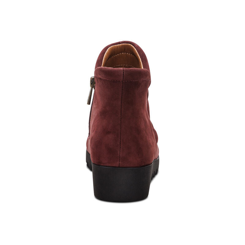 Zoey Slip-On Boot Rear Angle #color_burgundy