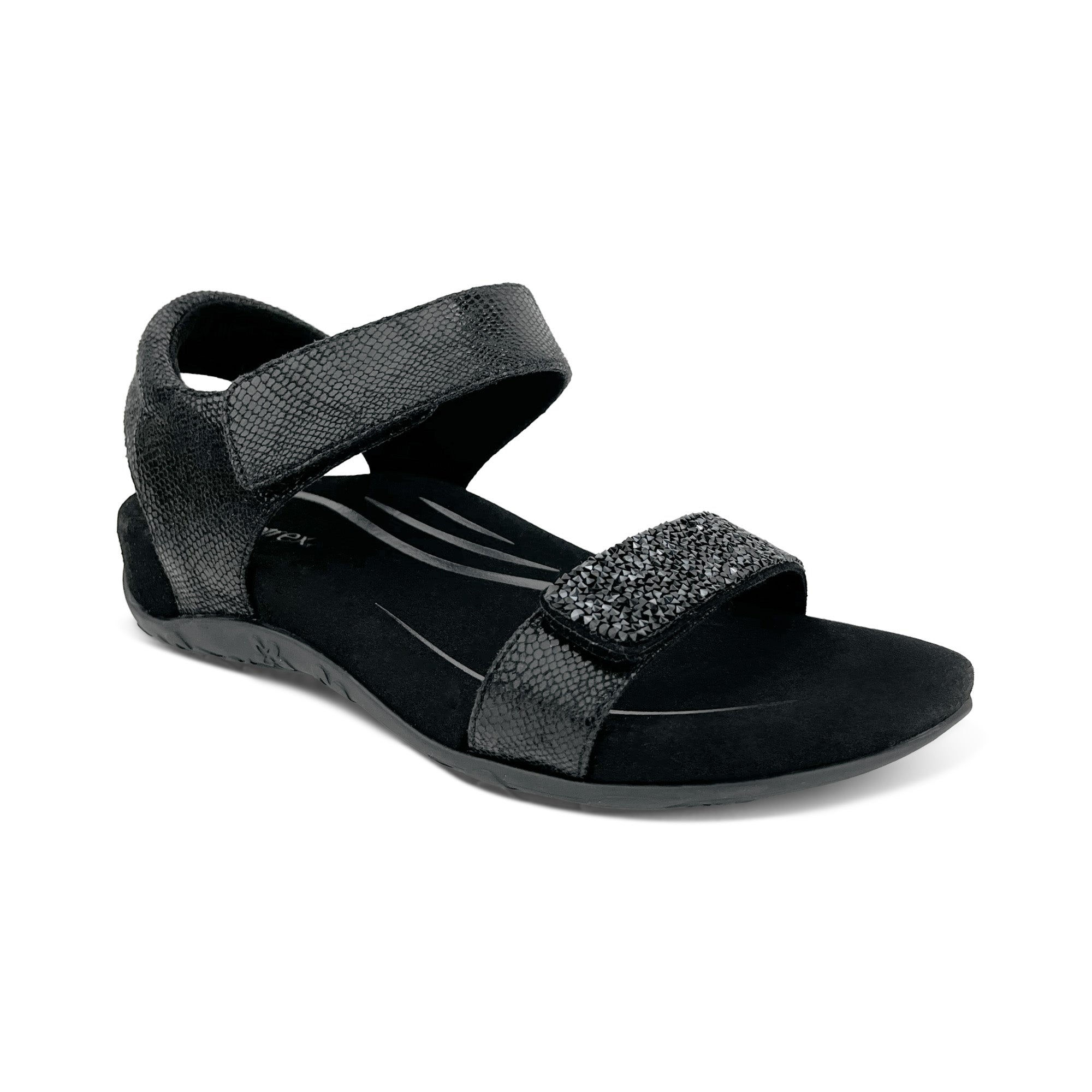 Maria Studded Quarter Strap #color_jeweled-black