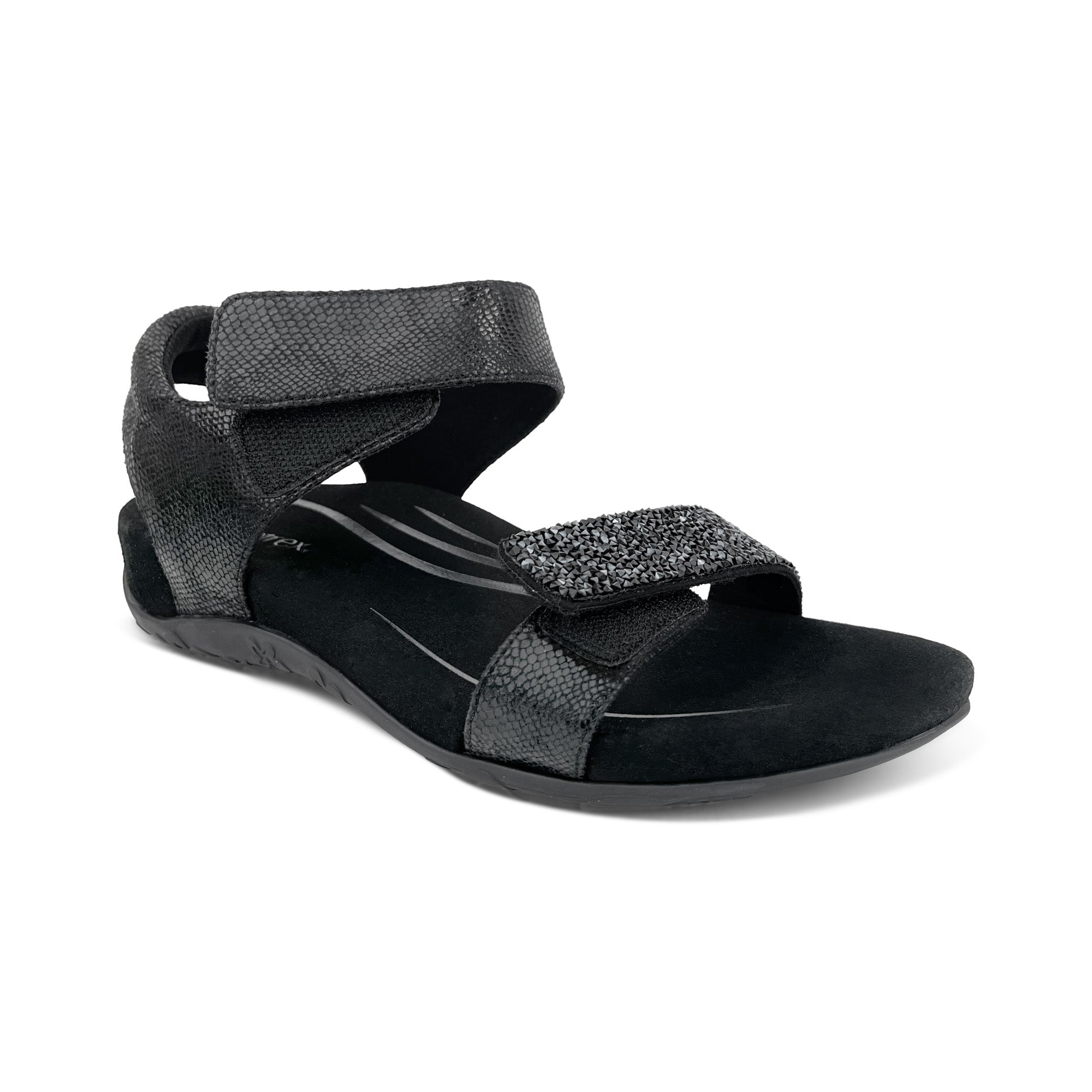 Maria Studded Quarter Strap #color_jeweled-black