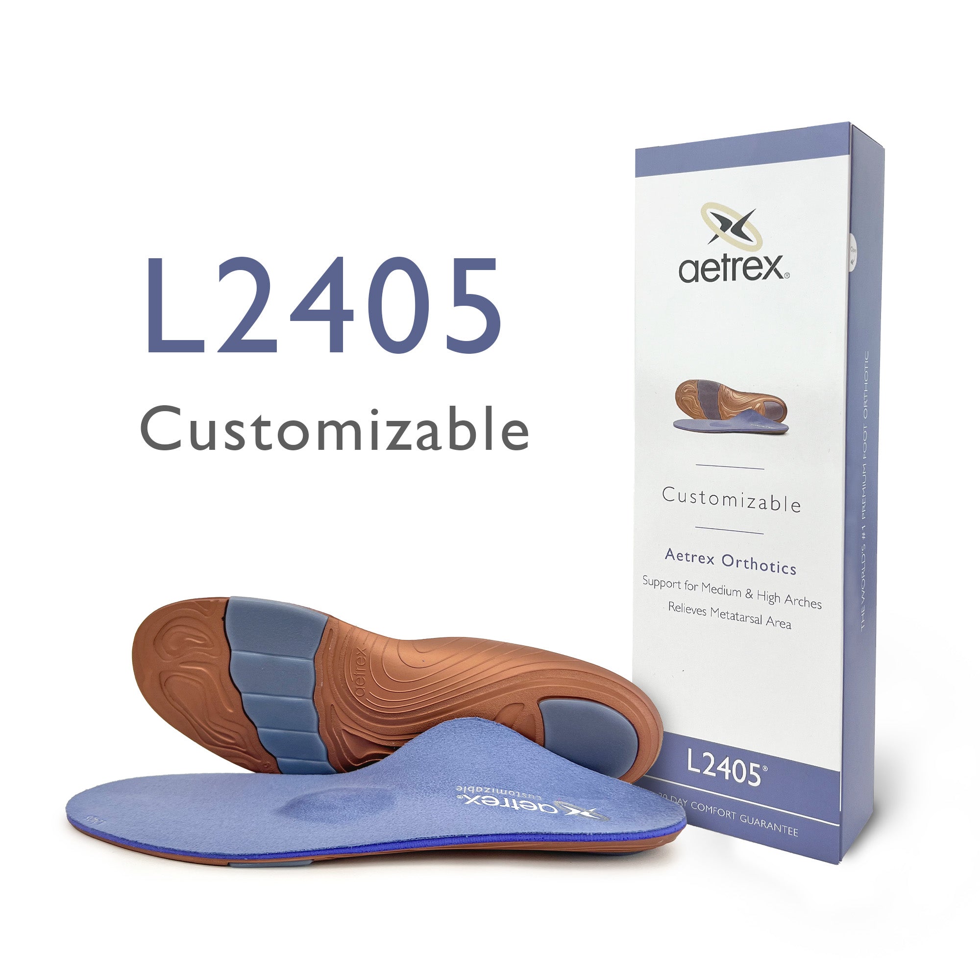 Men's Customizable Orthotics W/ Metatarsal Support #color_