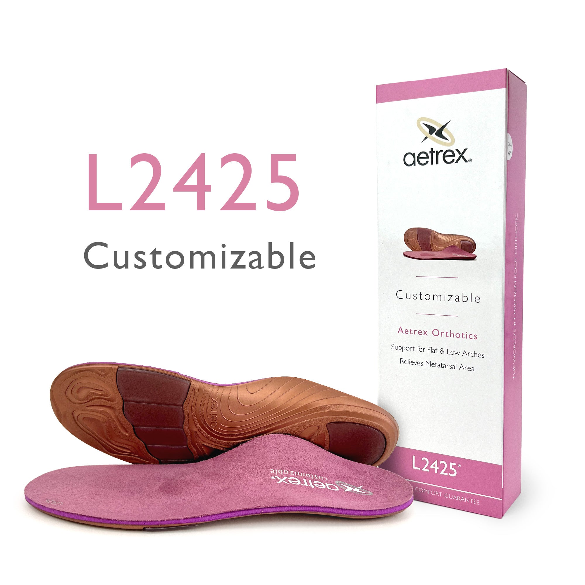 Women's Customizable Posted Orthotics W/ Metatarsal Support #color_