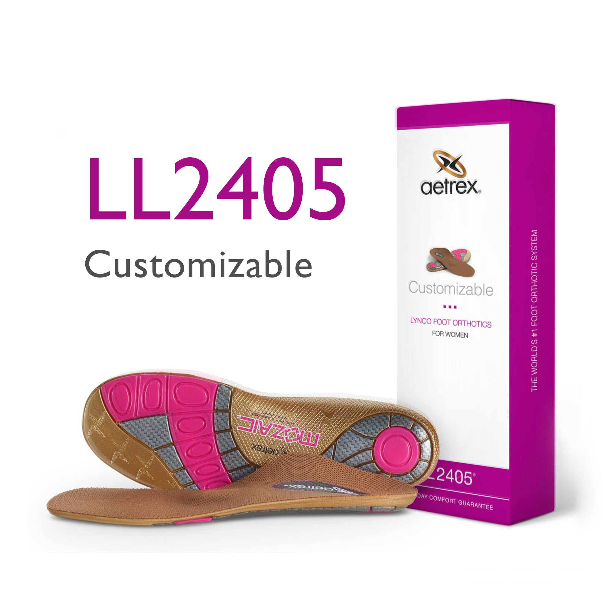 First Generation Women's Customizable Orthotics W/ Metatarsal Support #color_