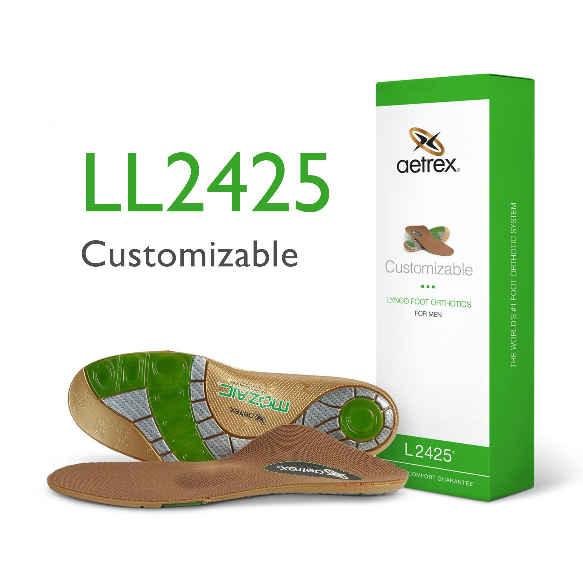 First Generation Men's Customizable Posted Orthotics W/ Metatarsal Support #color_