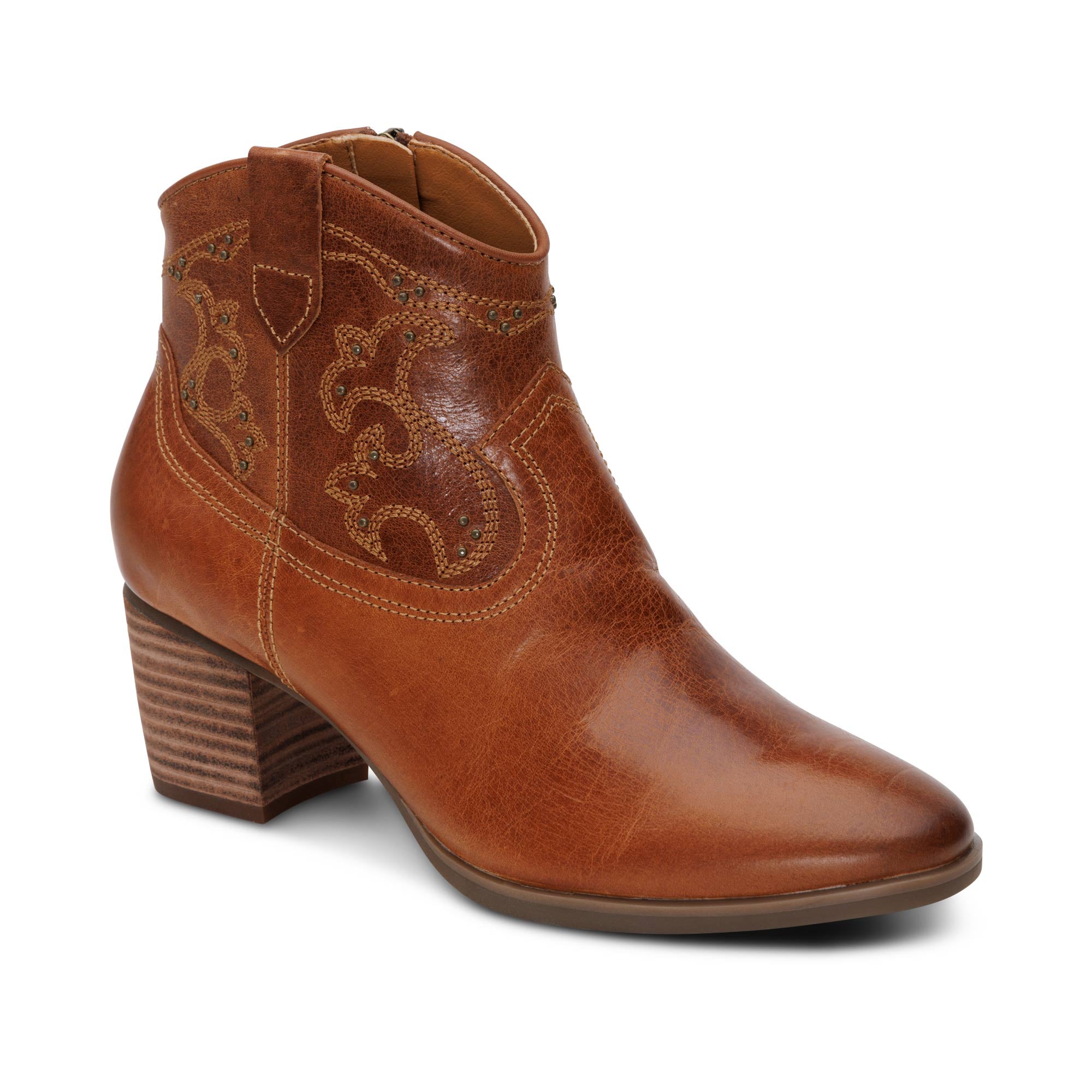 Reagan Ankle Boot #color_cognac