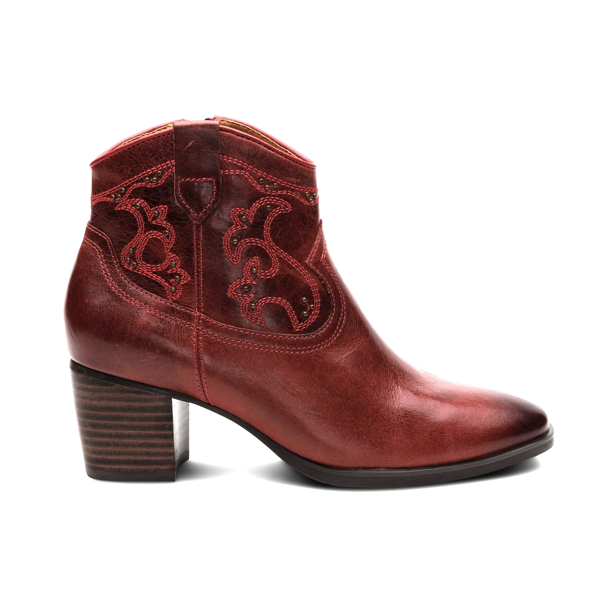 Reagan Ankle Boot Right Angle #color_red