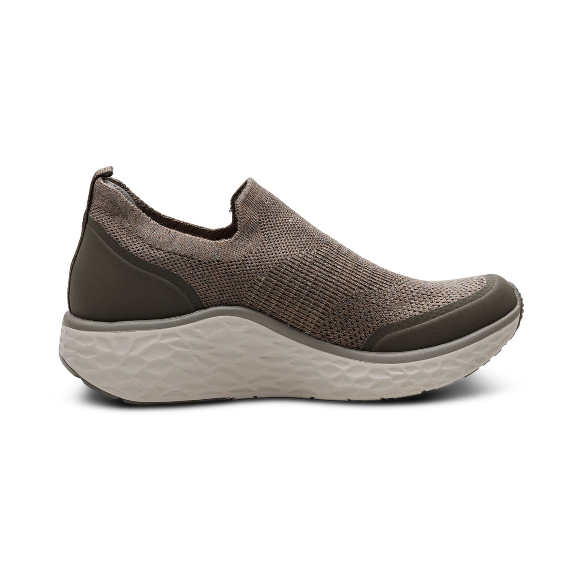 Dash Arch Support Men's Slip On Right Angle #color_taupe