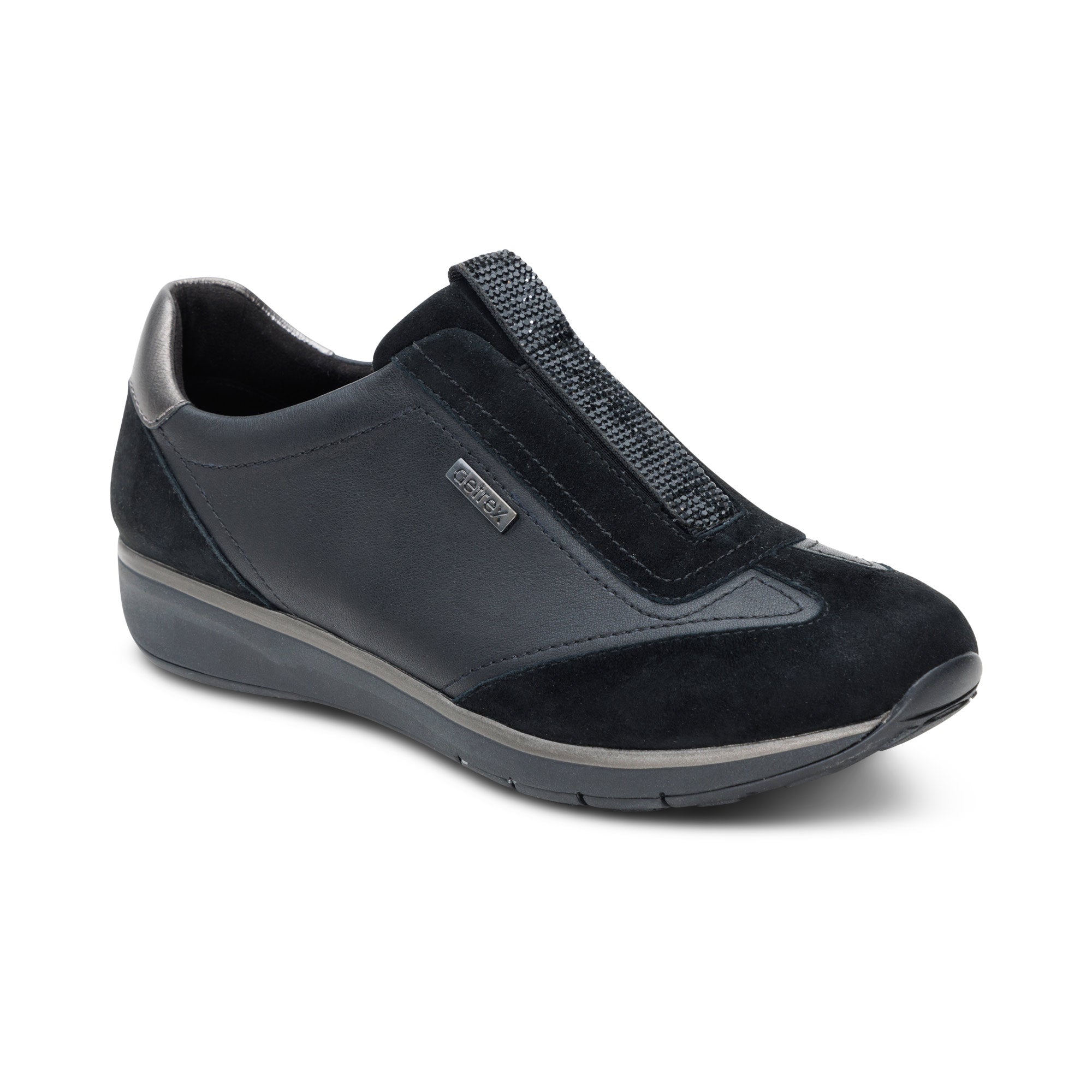 Megan Arch Support Sneaker Black – aetrex - Main Image