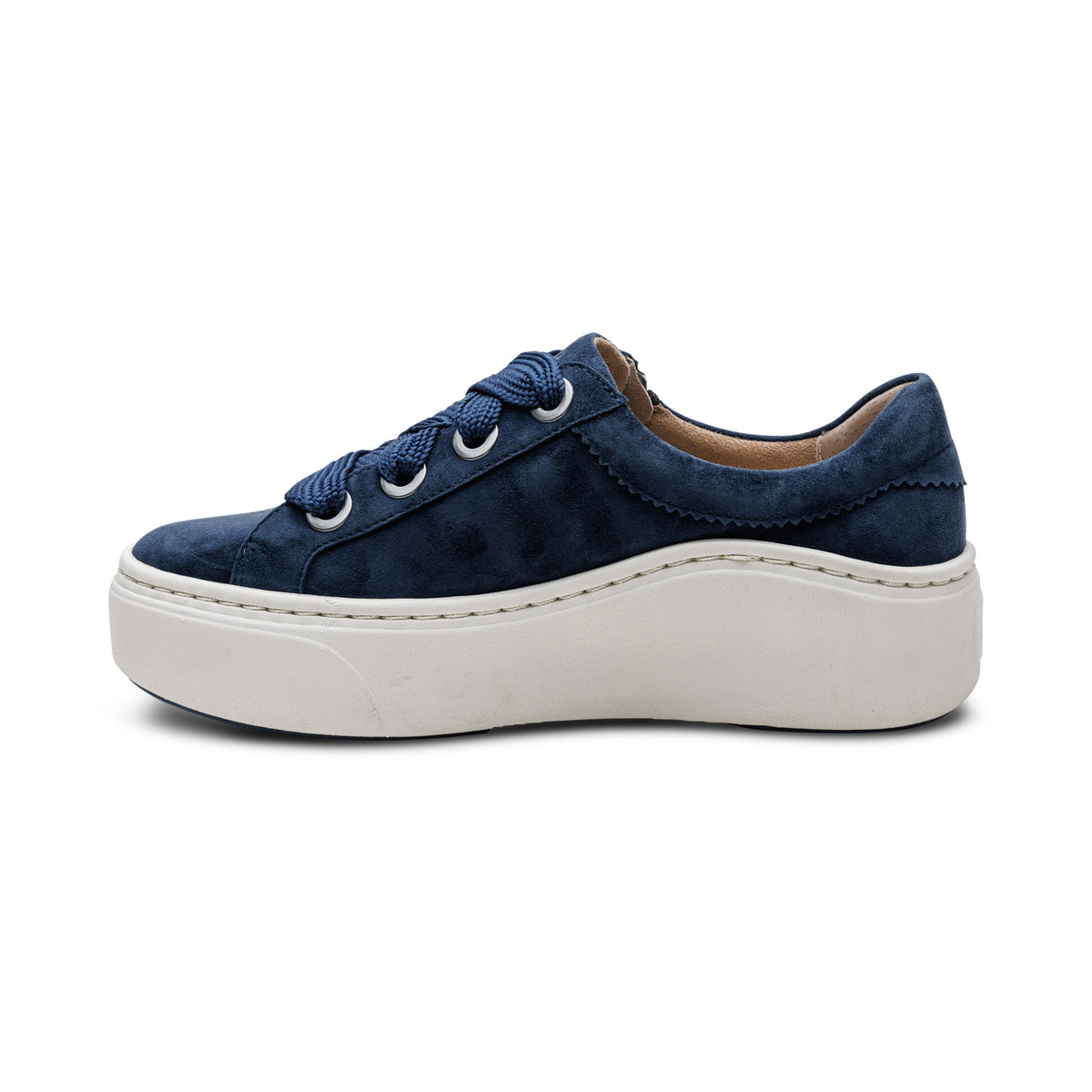 Aubrey Arch Support Platform Sneaker Left Angle #color_navy