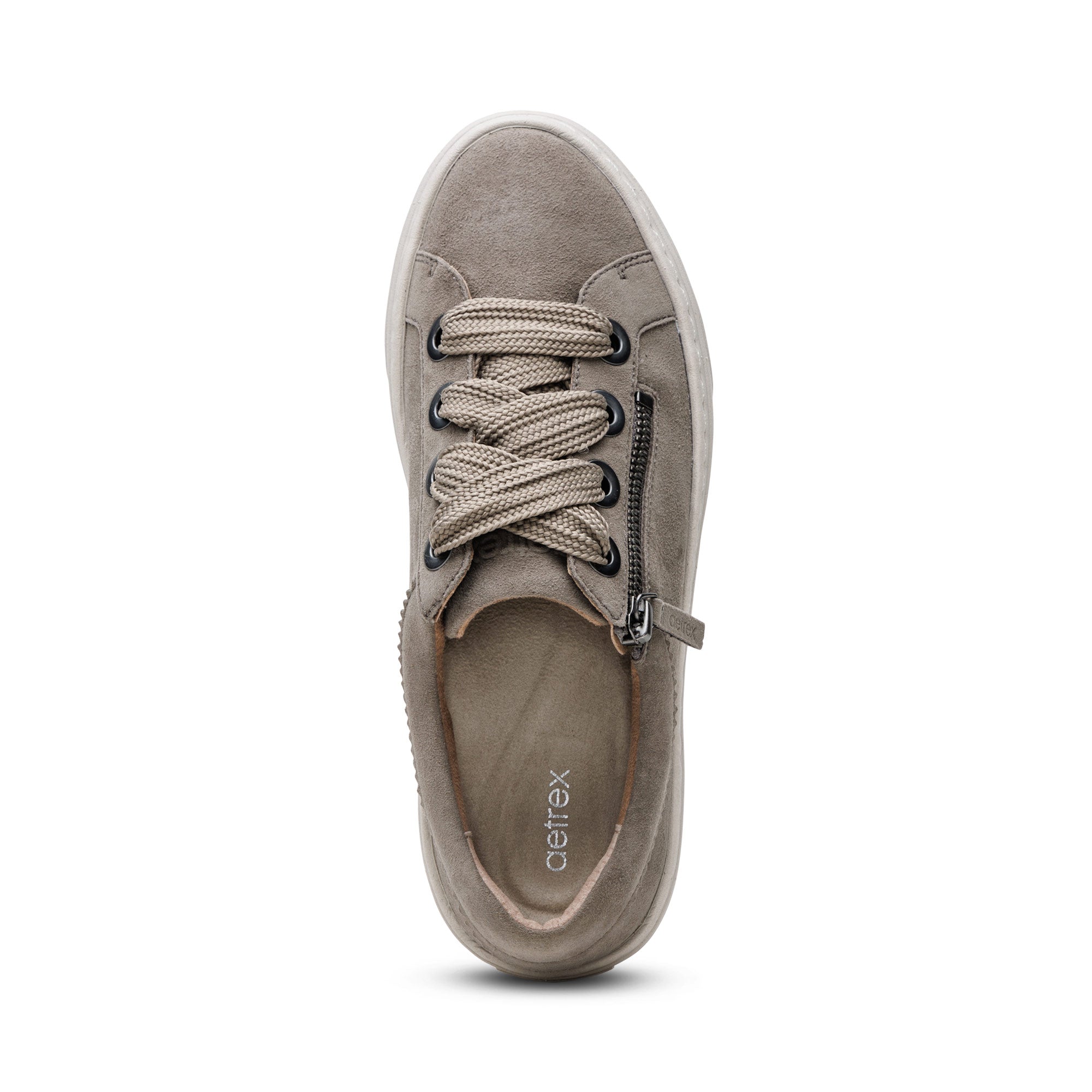 Aubrey Arch Support Platform Sneaker Top Angle #color_taupe