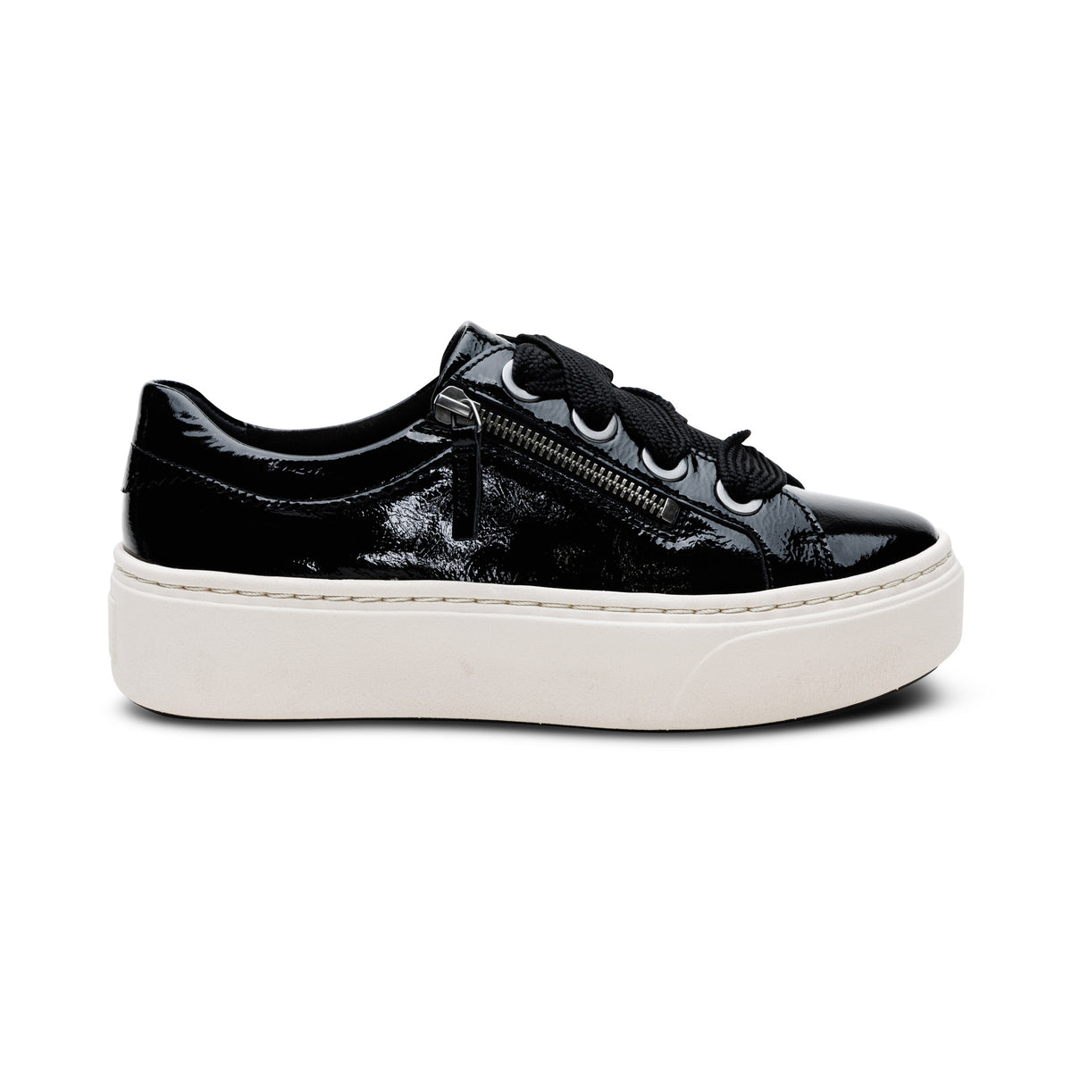 Aubrey Arch Support Platform Sneaker Right Angle #color_black patent