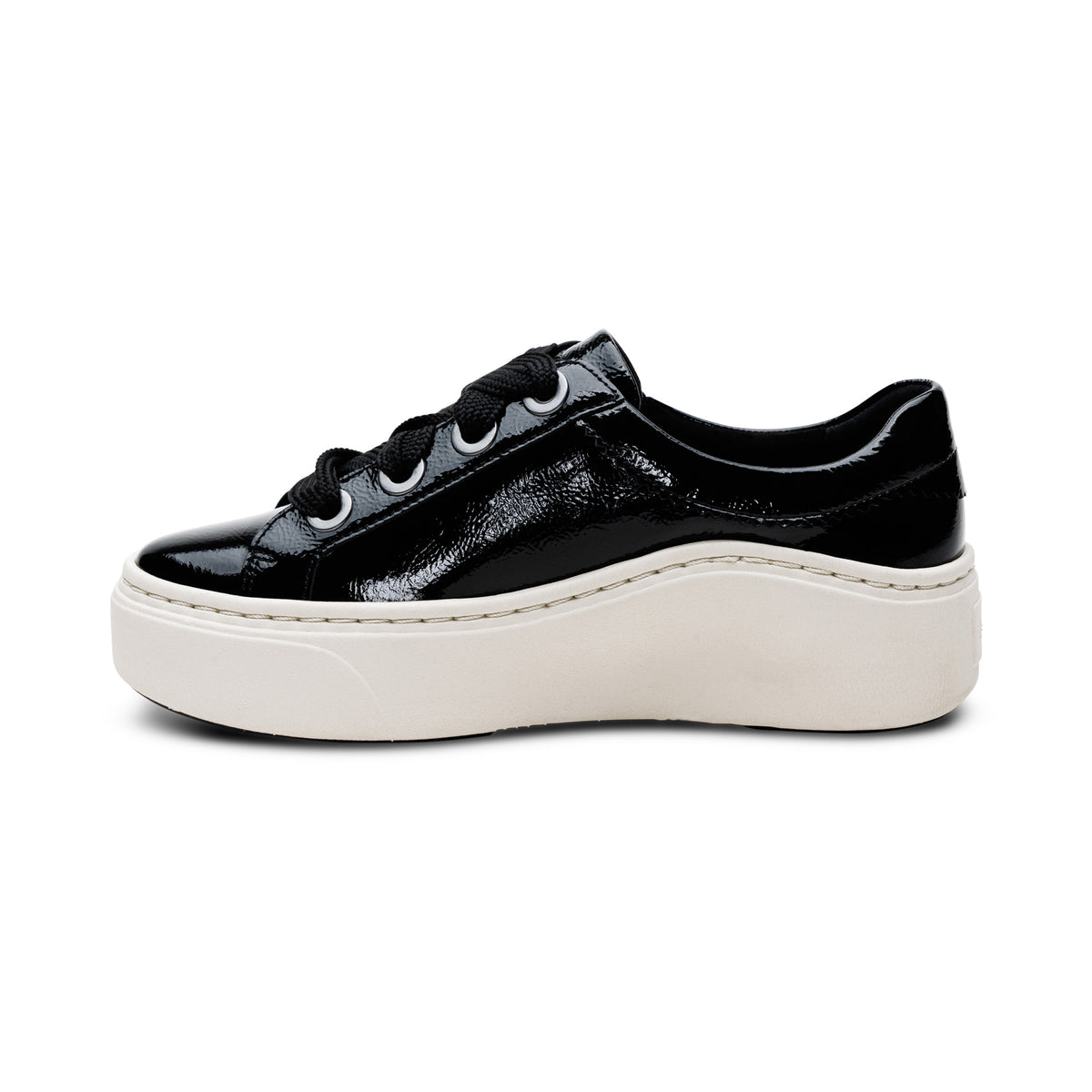 Aubrey Arch Support Platform Sneaker Left Angle #color_black patent