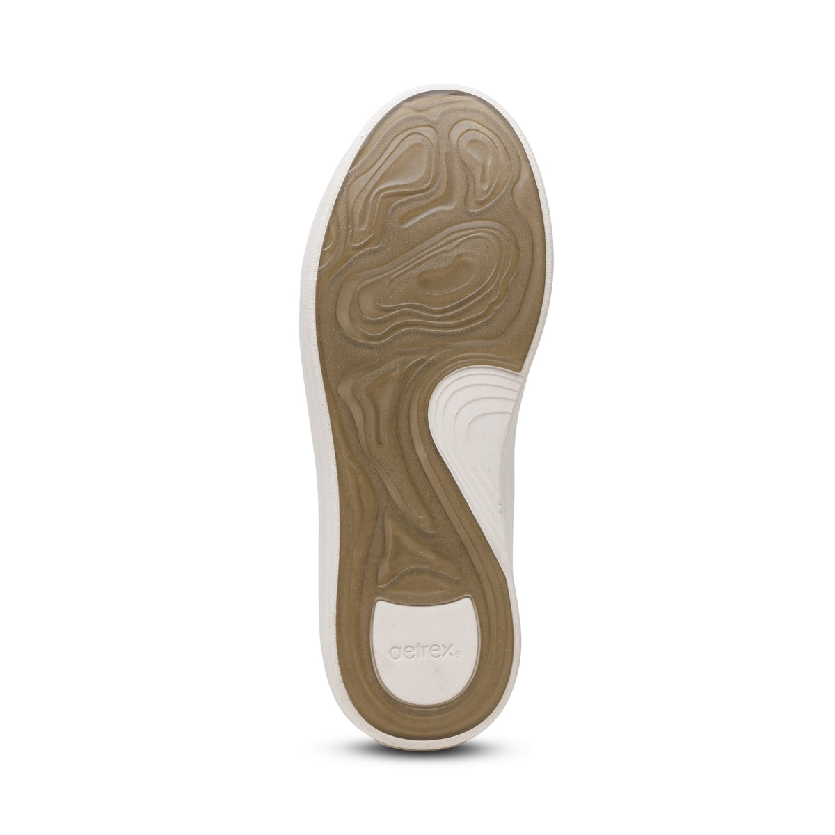 Aubrey Arch Support Platform Sneaker Bottom Angle #color_black patent