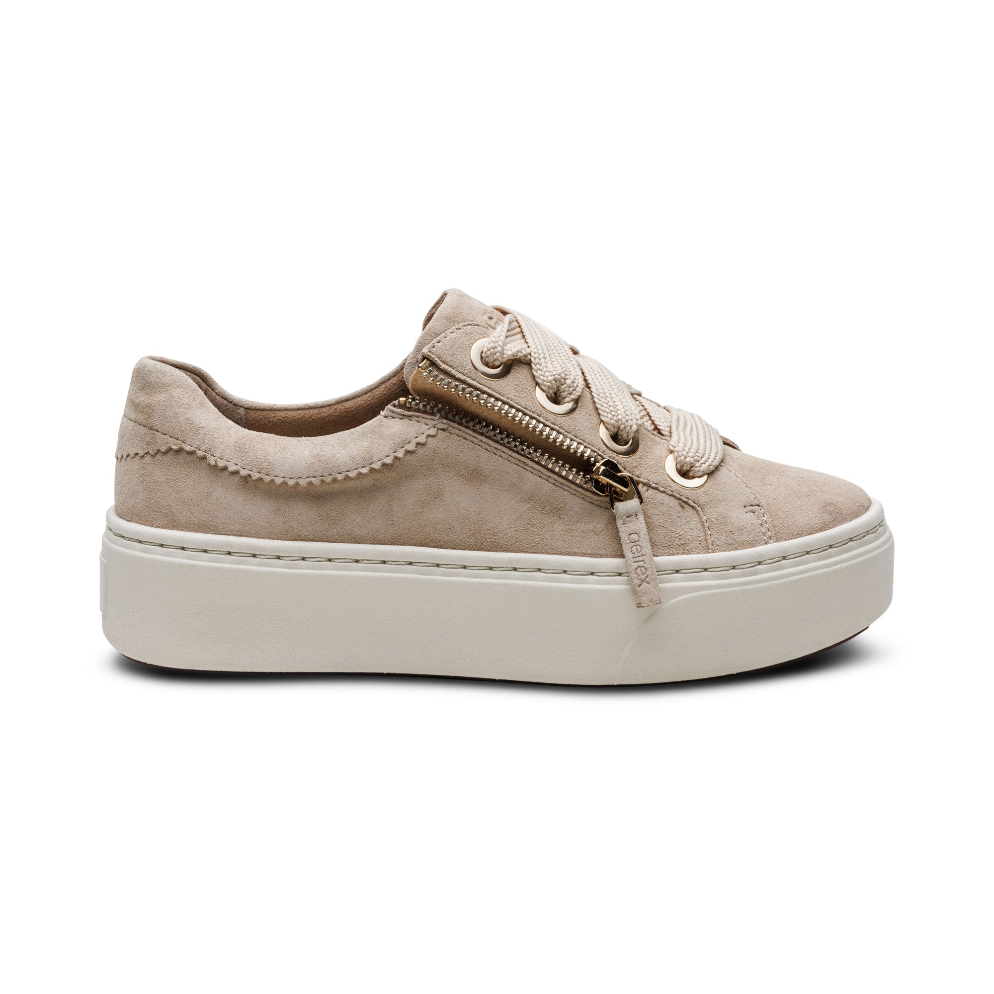 Aubrey Arch Support Platform Sneaker Right Angle #color_sand